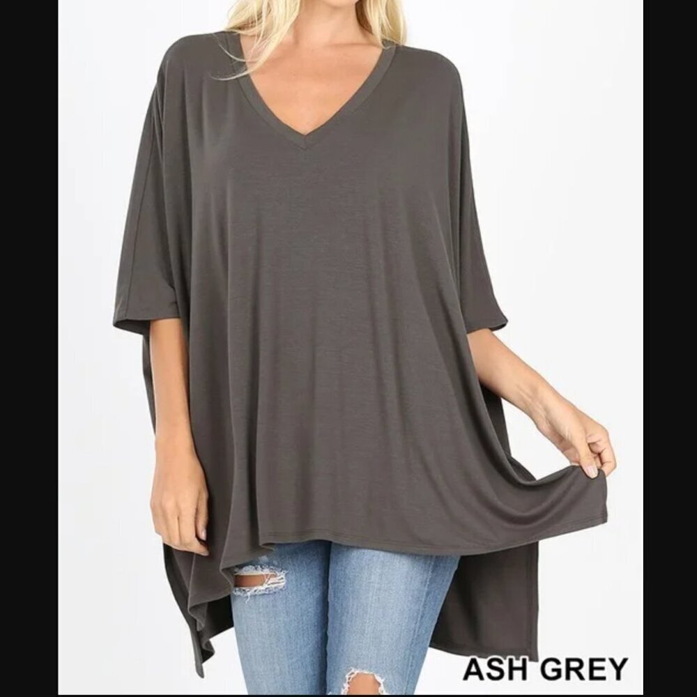 NWT - Oversized V-Neck Poncho